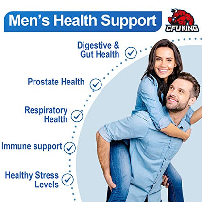 Probiotics for Men, 500 Billion CFU + 12 Strains Men's Probiotic with Turmeric Cranberry CFUKINGUS supplements