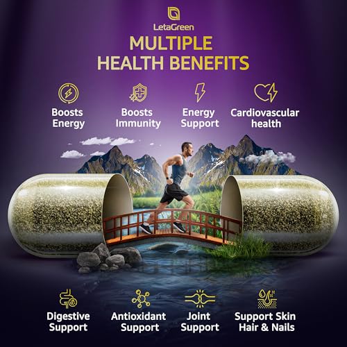 LetaGreen Irish Sea Moss Capsules – 120 Wildcrafted Sea Moss Pills with Black Seed Oil LetaGreenUS supplements