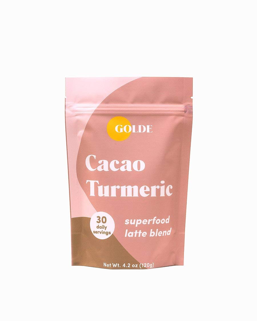 GOLDE - Superfood Latte Blend - Cacao Turmeric - Plant Based w/Turmeric, Cacao, & Coconut Milk Powder - Healthy Hot Cocoa - Coffee Replacement - Vegan, Keto, & Sugar-Free - 30 Servings GOLDEAu supplements