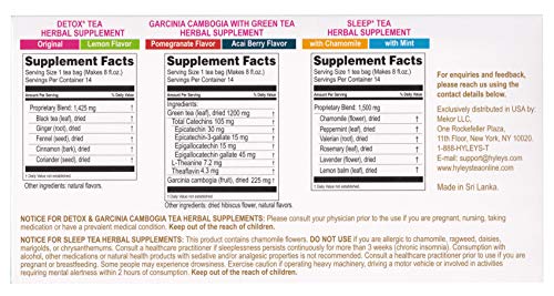 Hyleys Detox Tea 14 Days Kit - 42 Tea Bags - Herbal Supplement - Mother's Mother's Day HYLEYSUS supplements