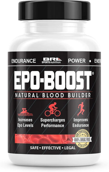 EPO-BOOST Natural Blood Builder Iron Supplement. RBC Support Made in USA with Echinacea & Dandelion Root helping VO2 Max, Energy, Endurance (1-Pack) EPO-BoostAu supplements