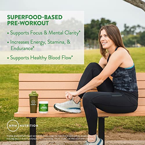 MRM Nutrition Organic Pre-Workout Powder | Black Cherry Flavored | Superfoods MRMAu supplements