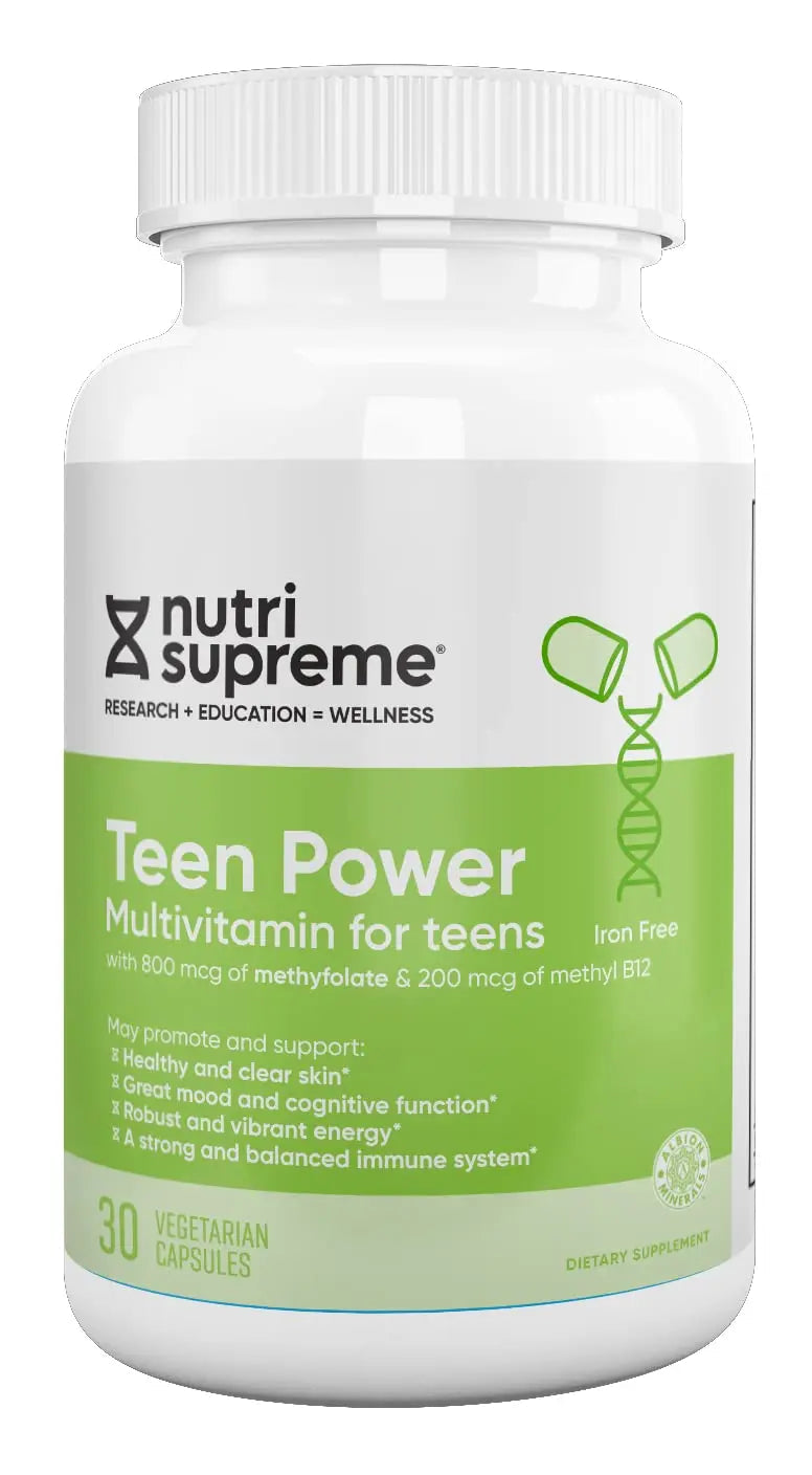 Nutri Supreme Teen Multivitamin for Boys and Girls 12-17, Best Kosher One Per Day Teen Vitamins, Formulated for Teen Development NUTRI-SUPREME RESEARCHAu supplements