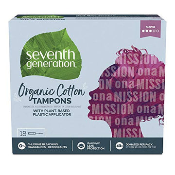 SEVENTH GENERATION Free & Clear Super Tampons with Applicator, 18 CT Seventh GenerationAu supplements