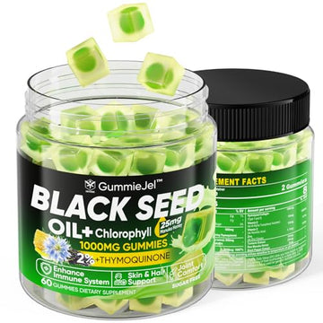 Sugar Free Black Seed Oil Filled Gummies & Chlorophyll, with Hydrolyzed Collagen EnvyCureAu supplements
