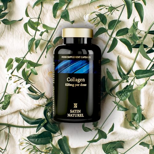 Collagen Capsules 820mg - 180 High Strength Capsules (3 Months Supply) SatinNaturelAu supplements