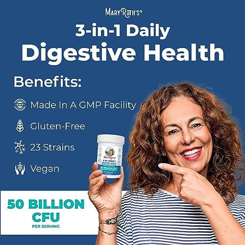 Mary Ruth's 3 in 1 Digestive Health Probiotic, 30 CT MaryRuth OrganicsAu supplements