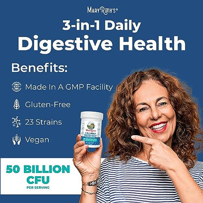 Mary Ruth's 3 in 1 Digestive Health Probiotic, 30 CT MaryRuth OrganicsUS supplements