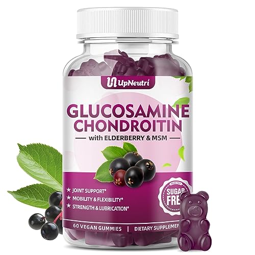 UPNEUTRI Glucosamine Chondroitin Gummies Sugar Free, Extra Strength 1500mg Glucosam UPNEUTRIUS supplements