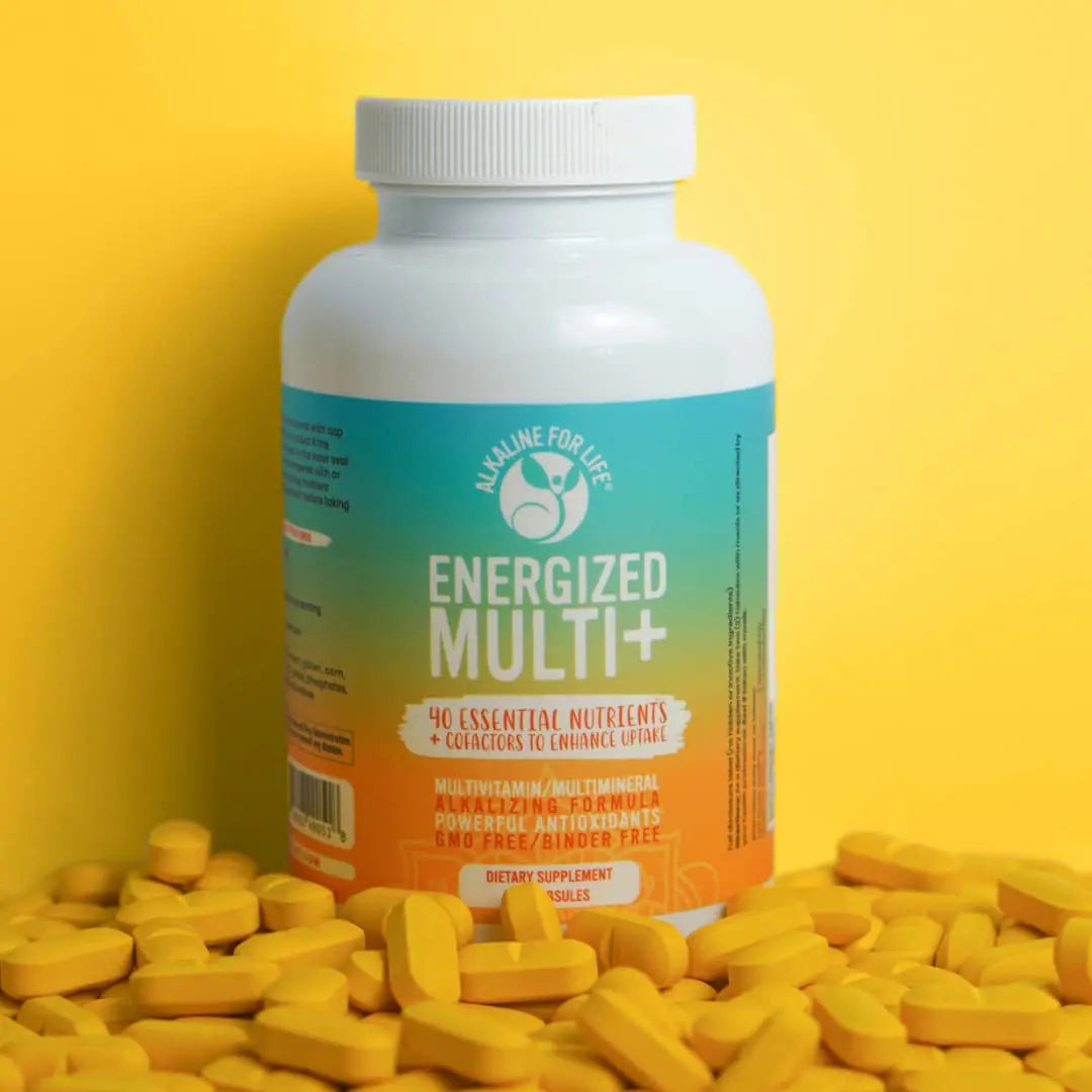 Energized Multi - Potent Multivitamin with 40 Fully Bioavailable Nutrients B Complex Vitamins, Vitamin D, Vitamin C, Vitamin K, Zinc, Quercetin Alkaline for LifeAu supplements