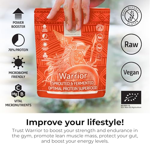 ANCESTRAL SUPERFOODS: Vegan Superfood Protein Powder, Gluten-Free Alkaline Fibre Supplement ANCESTRAL SUPERFOODS SPROUTED FOR LIFEAu supplements