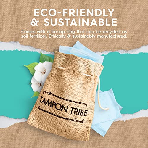 Tampon Tribe - Organic Cotton Pads with Wings for Women, Chemical-Free Breathable Sanitary Pads Tampon TribeAu supplements