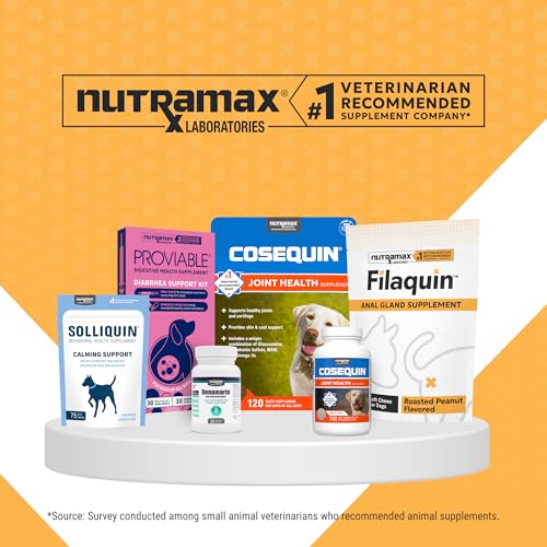 Nutramax Filaquin Anal Gland Supplement for Dogs, from The Same Company as Cosequin & Proviable, with Pre & Postbiotics and Psyllium Husk Fiber to Support Anal Gland Health, 90 Count Soft Chews Nutramax LaboratoriesAu supplements
