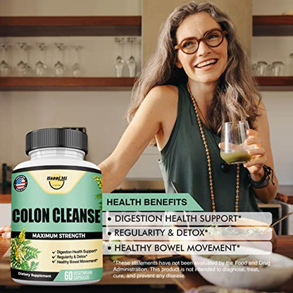 Happi Mi Nutrition Colon Cleanse, Colon Detox, All Natural Herbal Formula, Support Healthy Happi Mi NutritionUS supplements