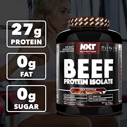 NXT Nutrition Beef Protein Isolate Powder - Protein Powder High in Natural Amino Acids NXT NutritionUS supplements