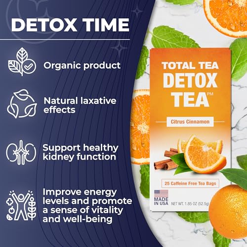 Total Tea Detox Tea & Energy Tea Set - 25 Day Detox Tea - Herbal SIim Tea Total TeaUS supplements
