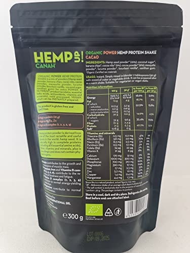 Canah Hemp Up Organic Protein Shake Powder – Muscle gain & Boost up Immune System, HEMP UP!Au supplements