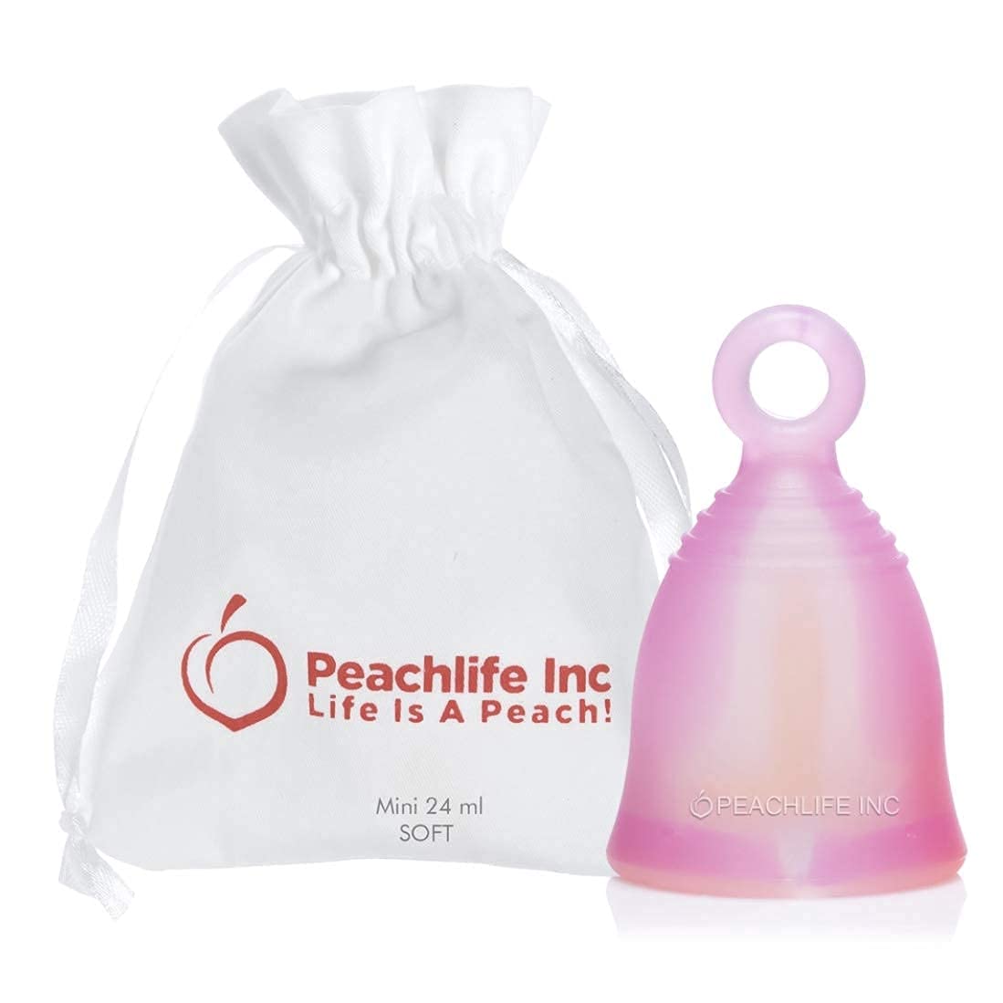 Peachlife Boric Acid Suppositories and Small Soft Menstrual Cup with Ring Pull PeachlifeUS supplements