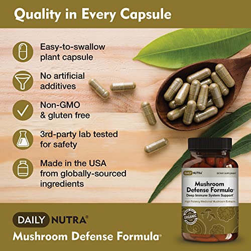 DailyNutra Mushroom Defense Formula - Immune Support Supplement | Organic DailyNutraAu supplements
