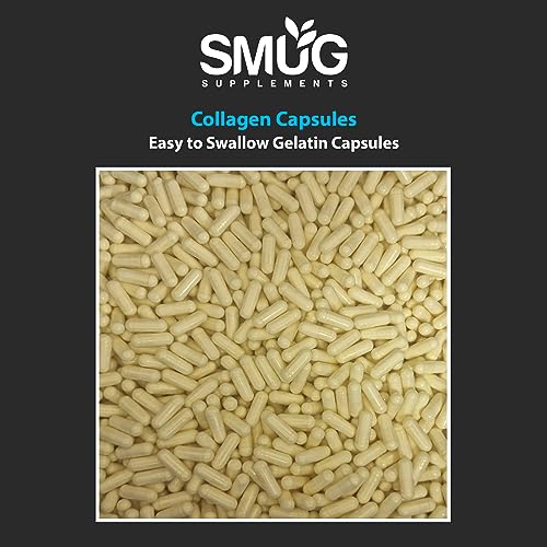 SMUG Supplements Collagen Capsules - 60 High Strength 400mg Pills - Promotes Healthy Skin SMUG SupplementsAu supplements