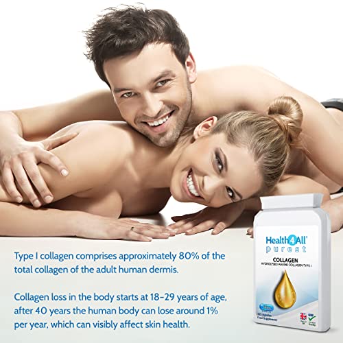 Health4All Marine Collagen Peptides Type I 120 Capsules (V) 2000mg Daily Dose Super Absorbable Health4AllAu supplements