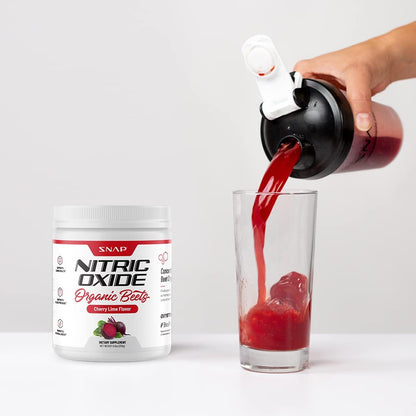 Snap Supplements USDA Organic Beet Root Powder, 3-in-1 Nitric Oxide Supplement Snap SupplementsUS supplements