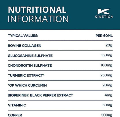 Kinetica Collagen with Turmeric (12-Pack) 20g Collagen & 50mg Vitamin C. Orange & Mango Flavour KineticaUS supplements