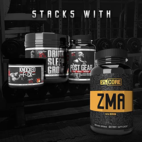 5% Nutrition Core ZMA (with Boron) | Promotes Recovery by Restoring Levels of Zinc, Magnesium & Vitamin B-6 (90 Capsules) 5% NutritionAu supplements