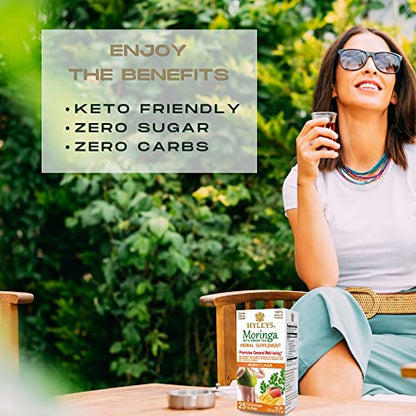 Hyleys Tea Moringa Oleifera with Mango Flavor - 25 Tea Bags (Miracle Tree Tea) HYLEYSUS supplements