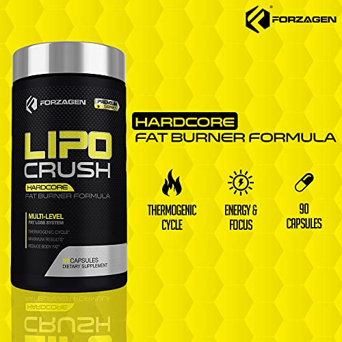 Forzagen Lipocrush Thermogenic Fat Burner for Men and Women, 90 Belly Fat Burner ForzagenUS supplements