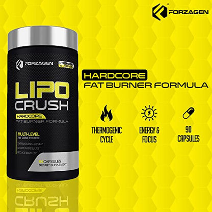 Forzagen Lipocrush Thermogenic Fat Burner for Men and Women, 90 Belly Fat Burner ForzagenUS supplements