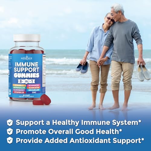 NEW AGE 8 in 1 Immune Support Booster Supplement with Elderberry, Vitamin C NEW AGEUS supplements