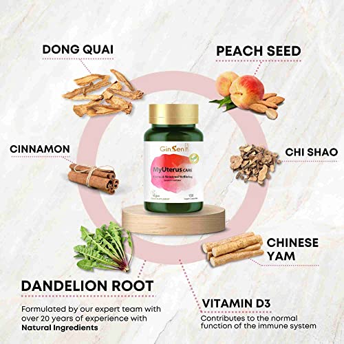 GinSen MyUterus Care for Women’s Warm Uterus, Pregnancy & Menstrual Wellness GinSenUS supplements