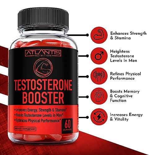 Testosterone Booster For Men Gummies - Enhances Strength & Stamina - Optimizes Physical Atlantis NutritionAu supplements