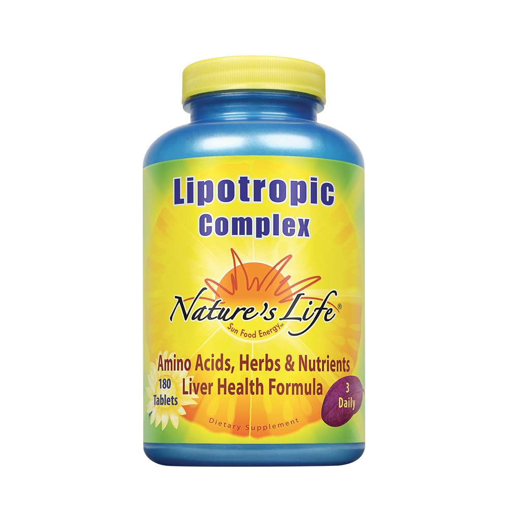 Nature's Life Lipotropic Complex | Comprehensive Support for Healthy Liver Function | with Choline & Inositol | Non-GMO | 180 Vegetarian Tablets Nature's LifeAu supplements