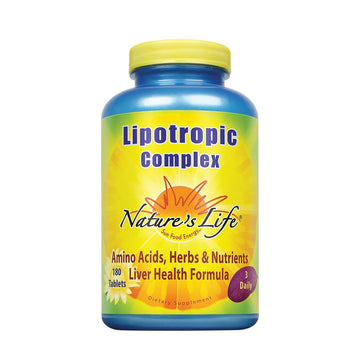 Nature's Life Lipotropic Complex | Comprehensive Support for Healthy Liver Function | with Choline & Inositol | Non-GMO | 180 Vegetarian Tablets Nature's LifeAu supplements