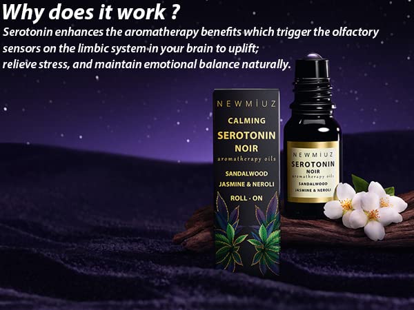 Calm Roll on Essential Oil Stress Relief Sandalwood Jasmine Destress Relaxation Calming Rolle New MiuzAu supplements