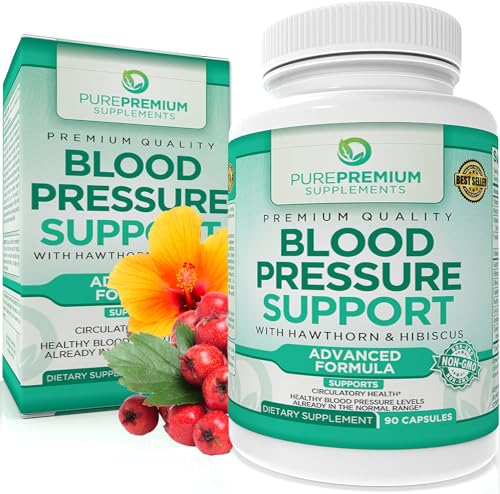 PurePremium Blood Pressure Support Supplement with Hawthorn, Hibiscus & Garlic Extract PurePremium SupplementsAu supplements
