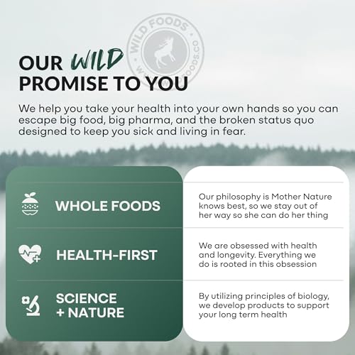 Wild Foods Fish Oil Omega 3 Supplements | 1600 mg | Highly-Potent: DPA, DHA, EPA | Burpless, Odorless, Non-GMO, Gluten Free | For Brain & Heart Health, Joint Support | 60 Capsules (1 pk) | 30 Servings Wild FoodsAu supplements