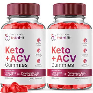 (2 Pack) Total Fit Keto ACV Gummies Advanced Weight Loss, Total Fit Keto ACV + BCB Gummies rize labsUS supplements