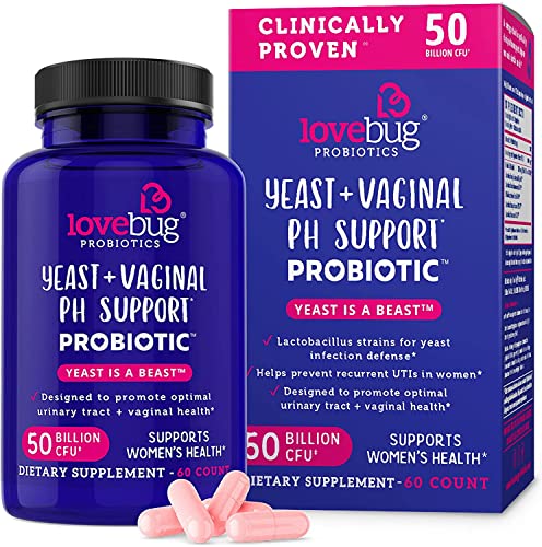 Lovebug Yeast + Vaginal pH Support | Clinically Studied Ingredients for Yeast & UTIs lovebug PROBIOTICSAu supplements