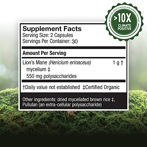 Host Defense, Lion's Mane Capsules, Promotes Mental Clarity, Focus and Memory Host DefenseAu supplements