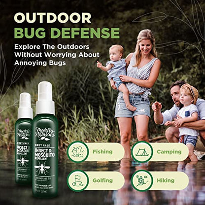 Deet-Free Insect & Mosquito Repellent Pack of 2 (8 oz) – Nice Smelling Medella NaturalsUS supplements