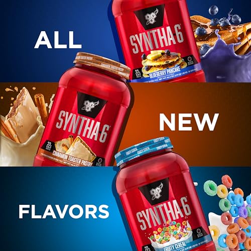 BSN SYNTHA-6 Whey Protein Powder with Micellar Casein, Milk Isolate, Fruity Cereal BSNUS supplements