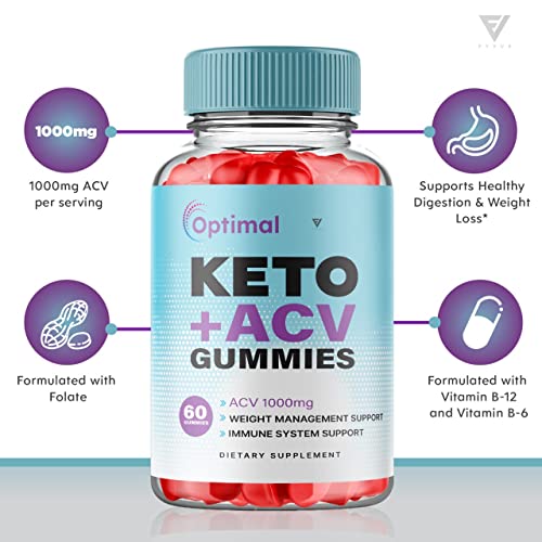 (2 Pack) Optimal Keto ACV Gummies Advanced Weight Loss Plus, Optimal Keto+ACV Gummy FyvusAu supplements