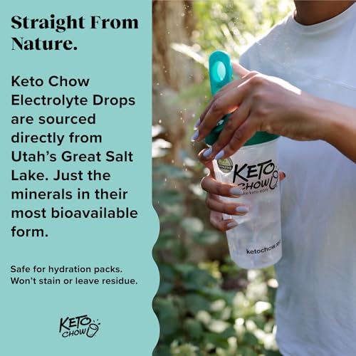 Keto Chow - Electrolyte Hydration Drops - Keto Diets & Intermittent Fasting - Immune Support Keto ChowUS supplements