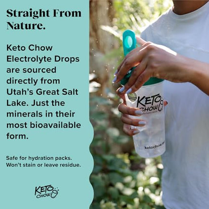 Keto Chow - Electrolyte Hydration Drops - Keto Diets & Intermittent Fasting - Immune Support Keto ChowUS supplements