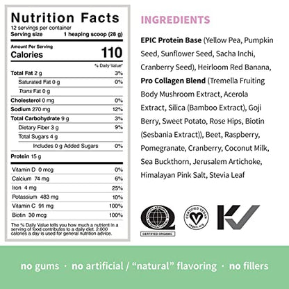 Sprout Living Epic Protein Pro Collagen, 364 g Sprout LivingUS supplements