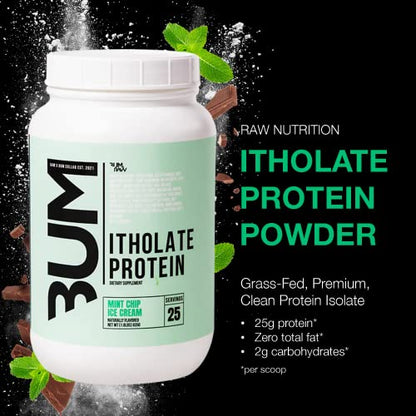 RAW Whey Isolate Protein Powder, Mint Chip Ice Cream (CBUM Itholate Protein) RAWUS supplements